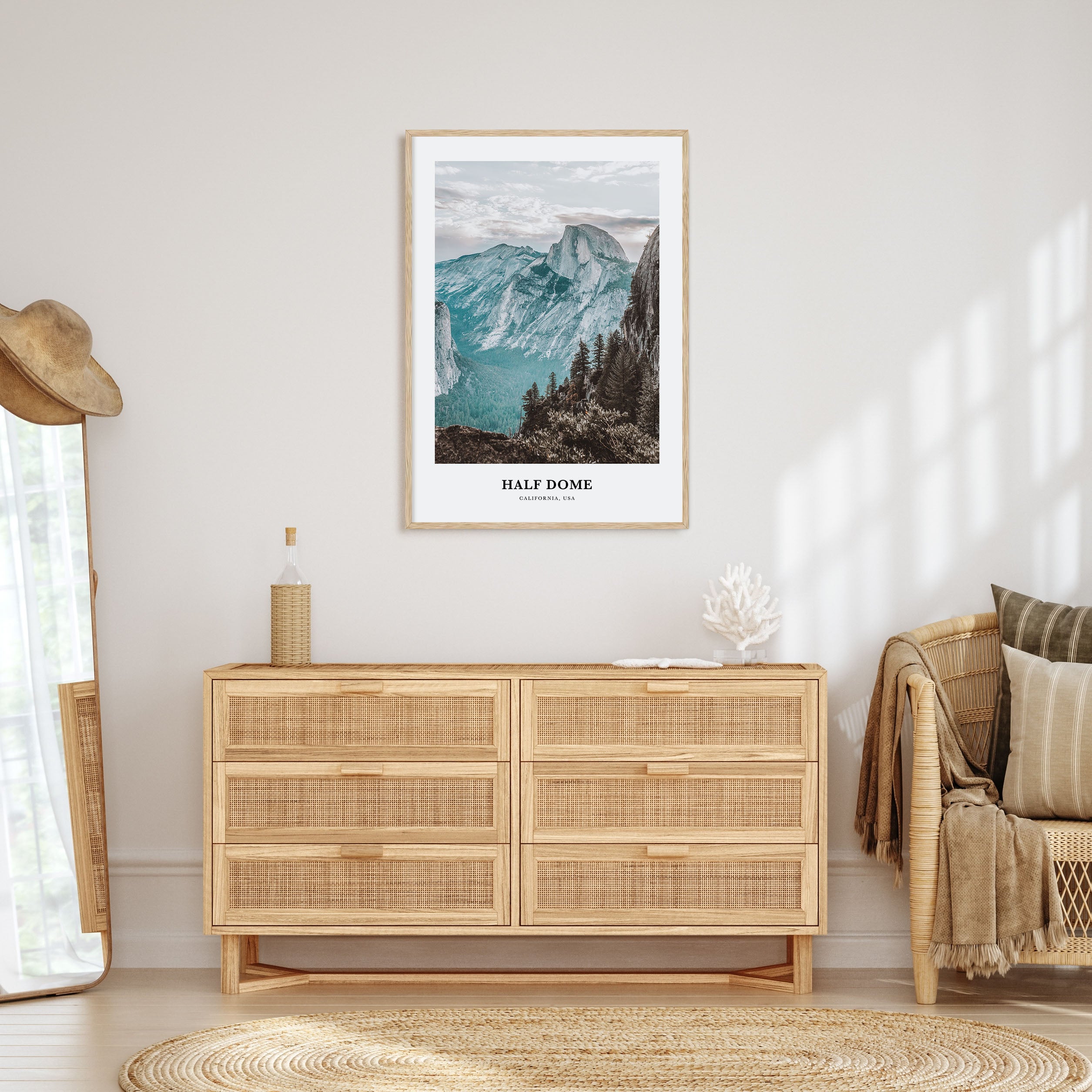 Half Dome Portrait Color Poster