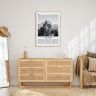 Half Dome Travel B&W Poster