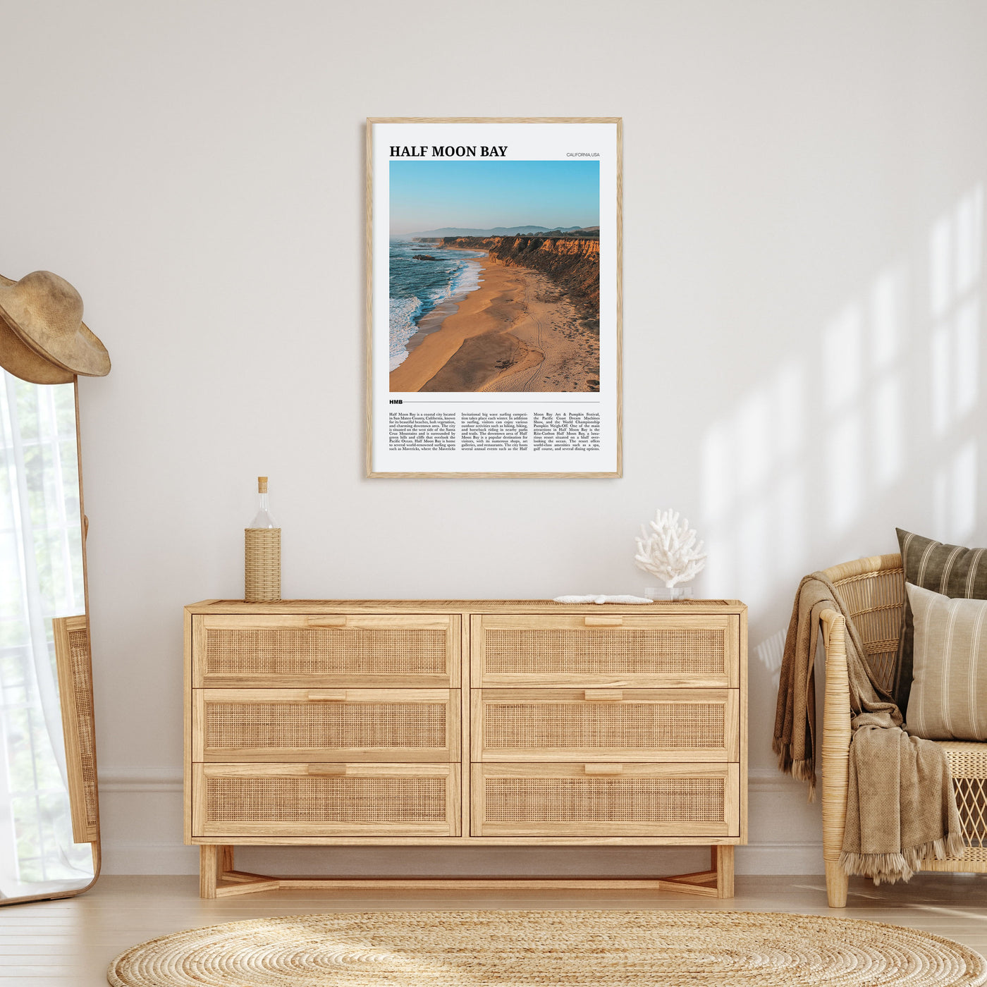 Half Moon Bay Travel Color No 2 Poster