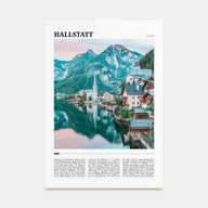 Hallstatt Travel Color Poster