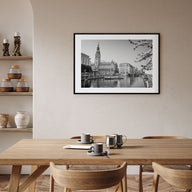 Hamburg Landscape B&W Poster