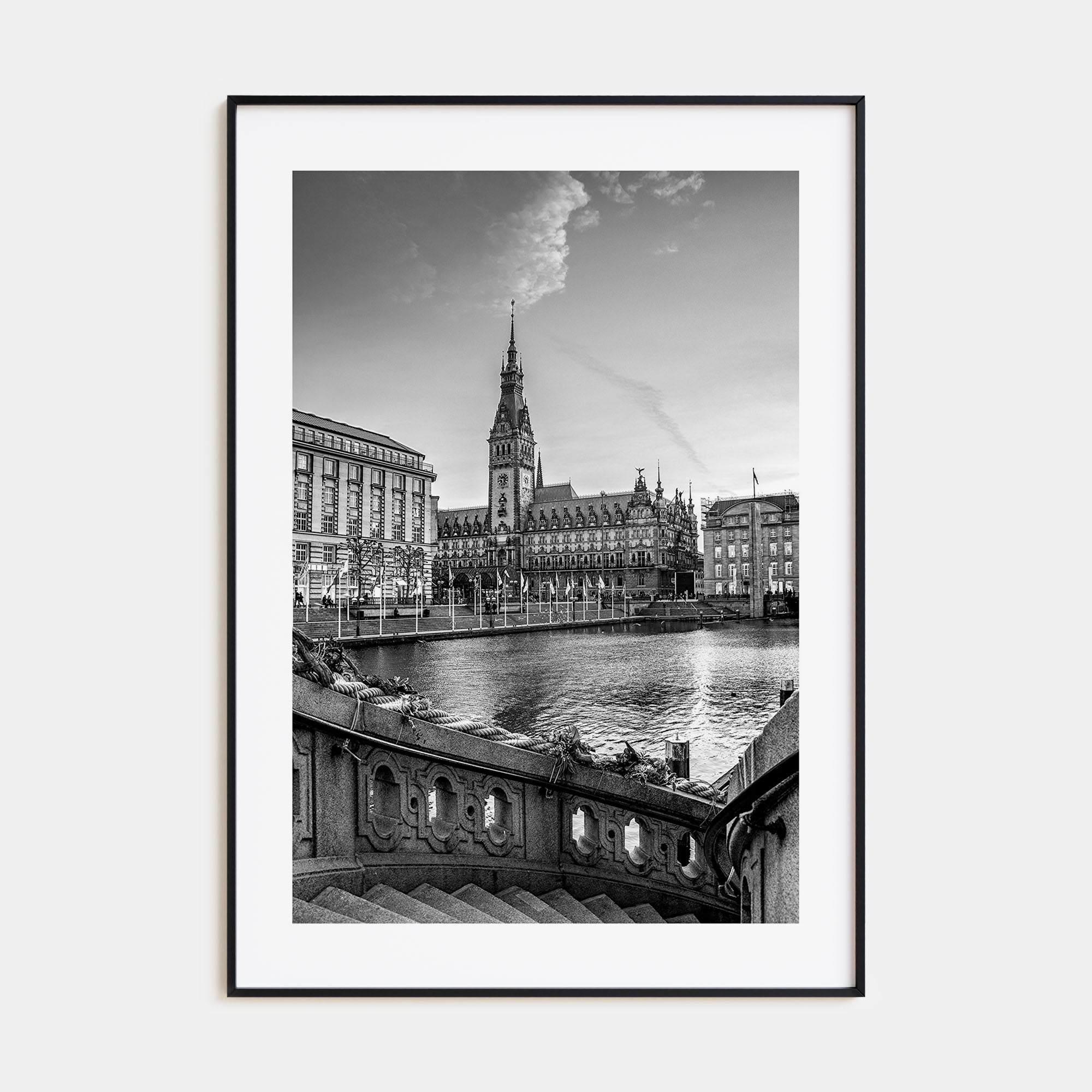 Hamburg Photo B&W Poster