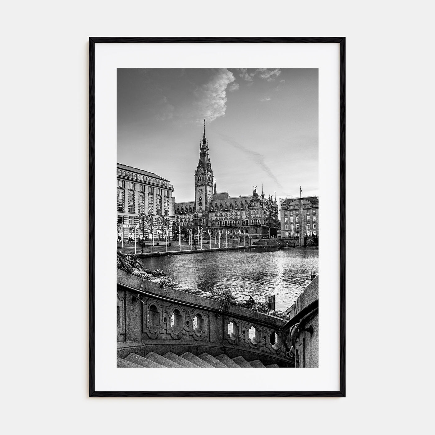 Hamburg Photo B&W Poster