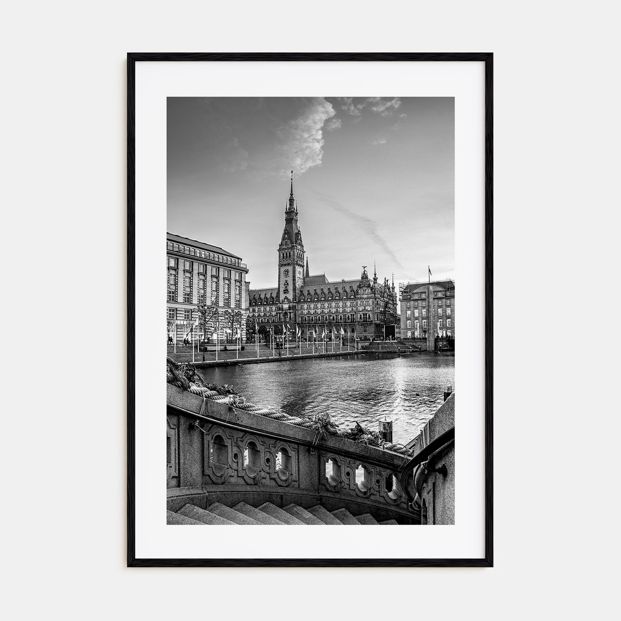 Hamburg Photo B&W Poster