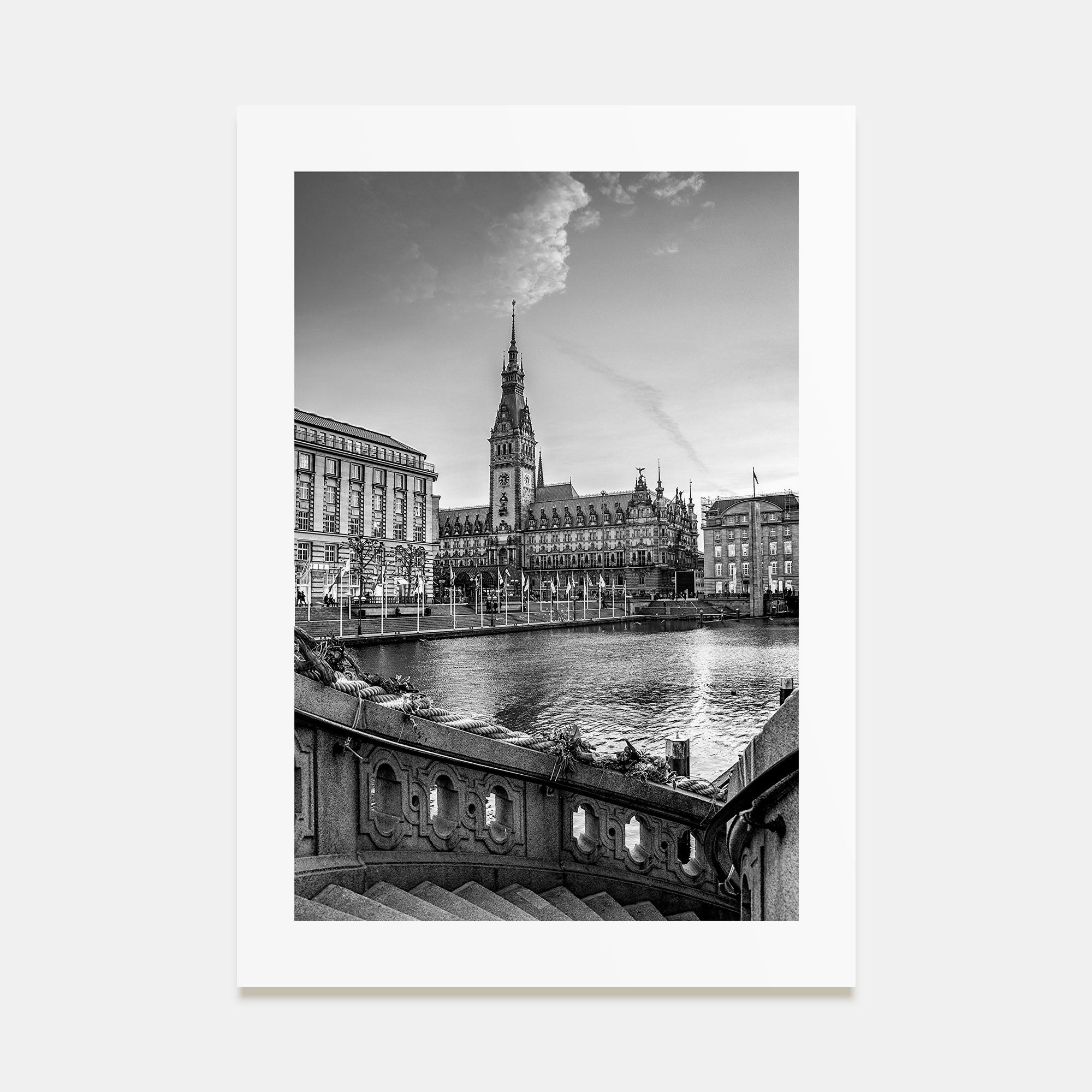 Hamburg Photo B&W Poster