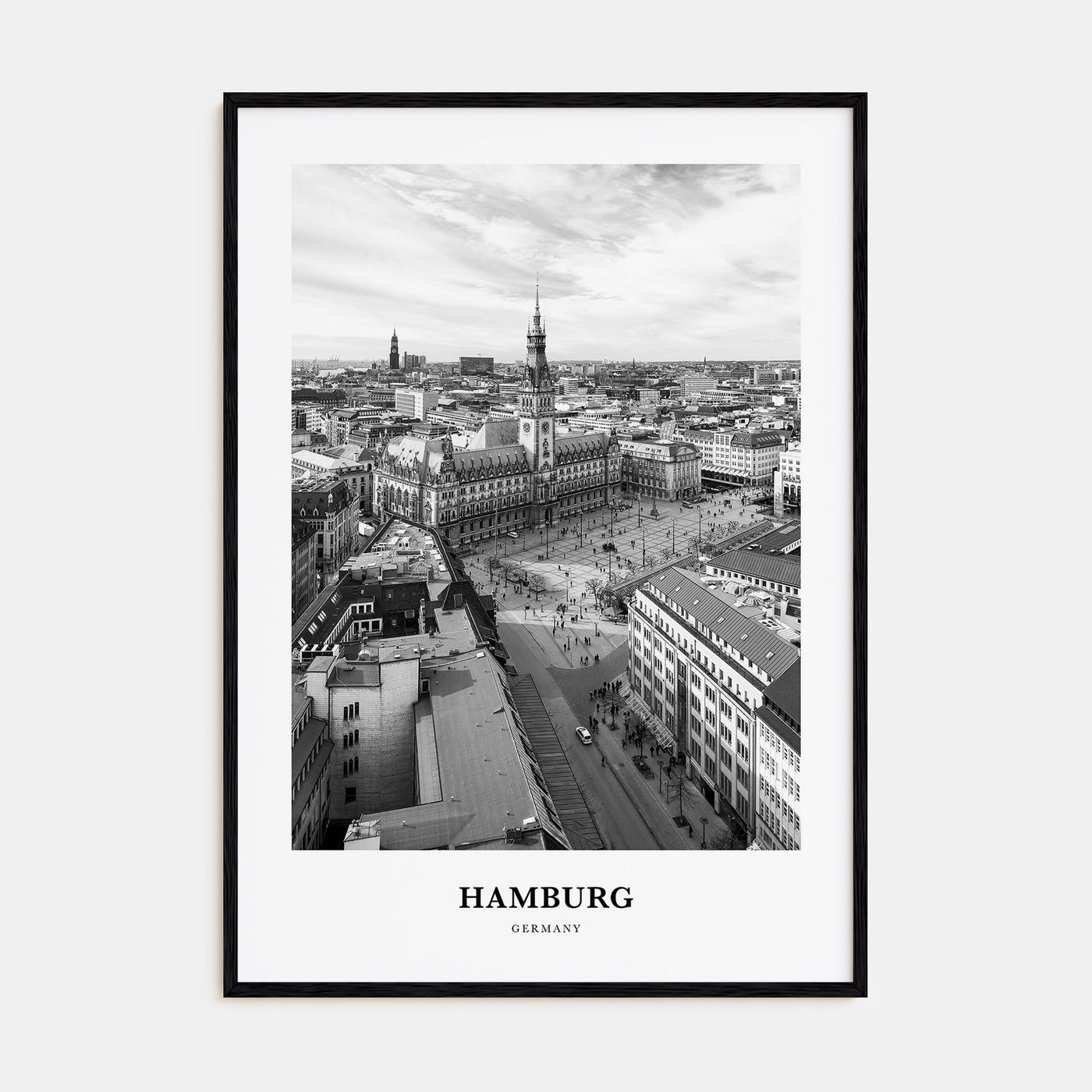 Hamburg Portrait B&W No 1 Poster