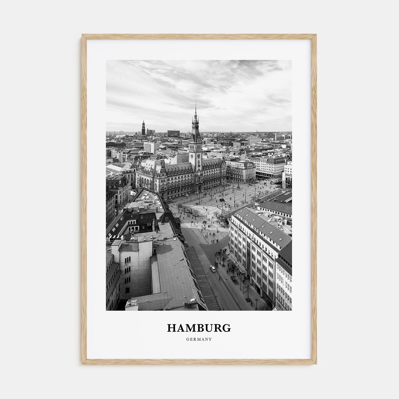 Hamburg Portrait B&W No 1 Poster