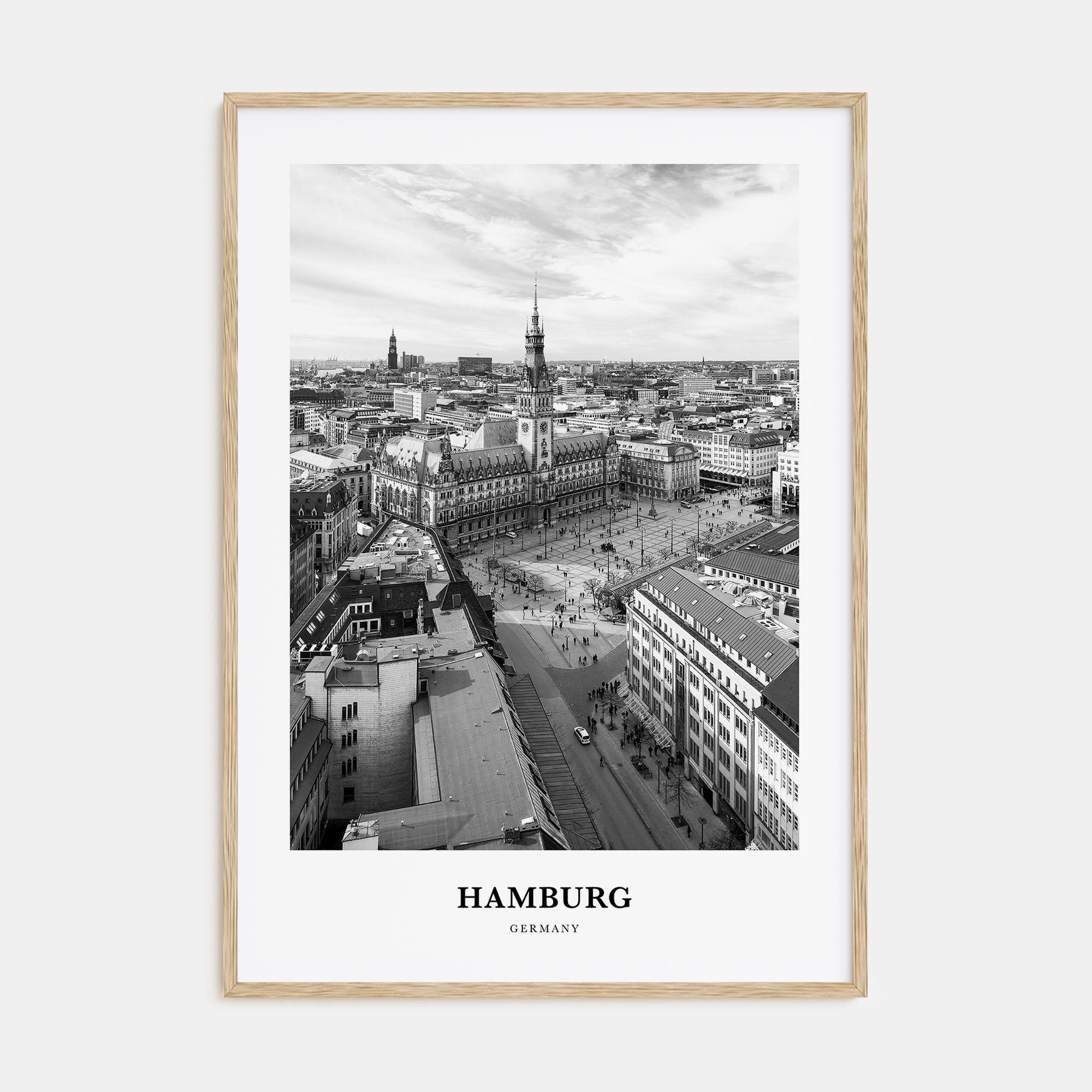Hamburg Portrait B&W No 1 Poster
