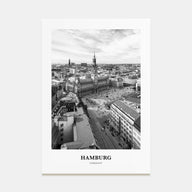 Hamburg Portrait B&W No 1 Poster