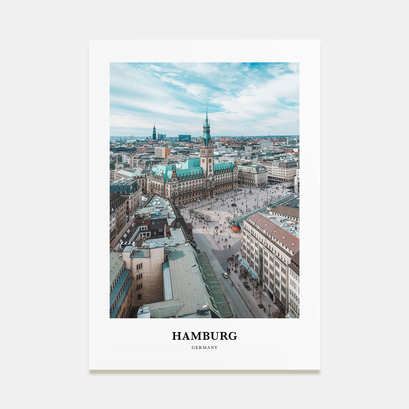 Hamburg Portrait Color Poster