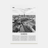Hamburg Travel B&W No 1 Poster