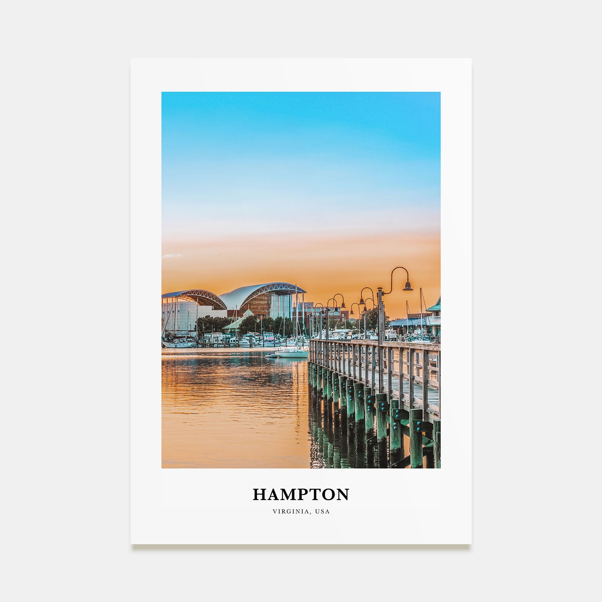 Hampton Portrait Color Poster