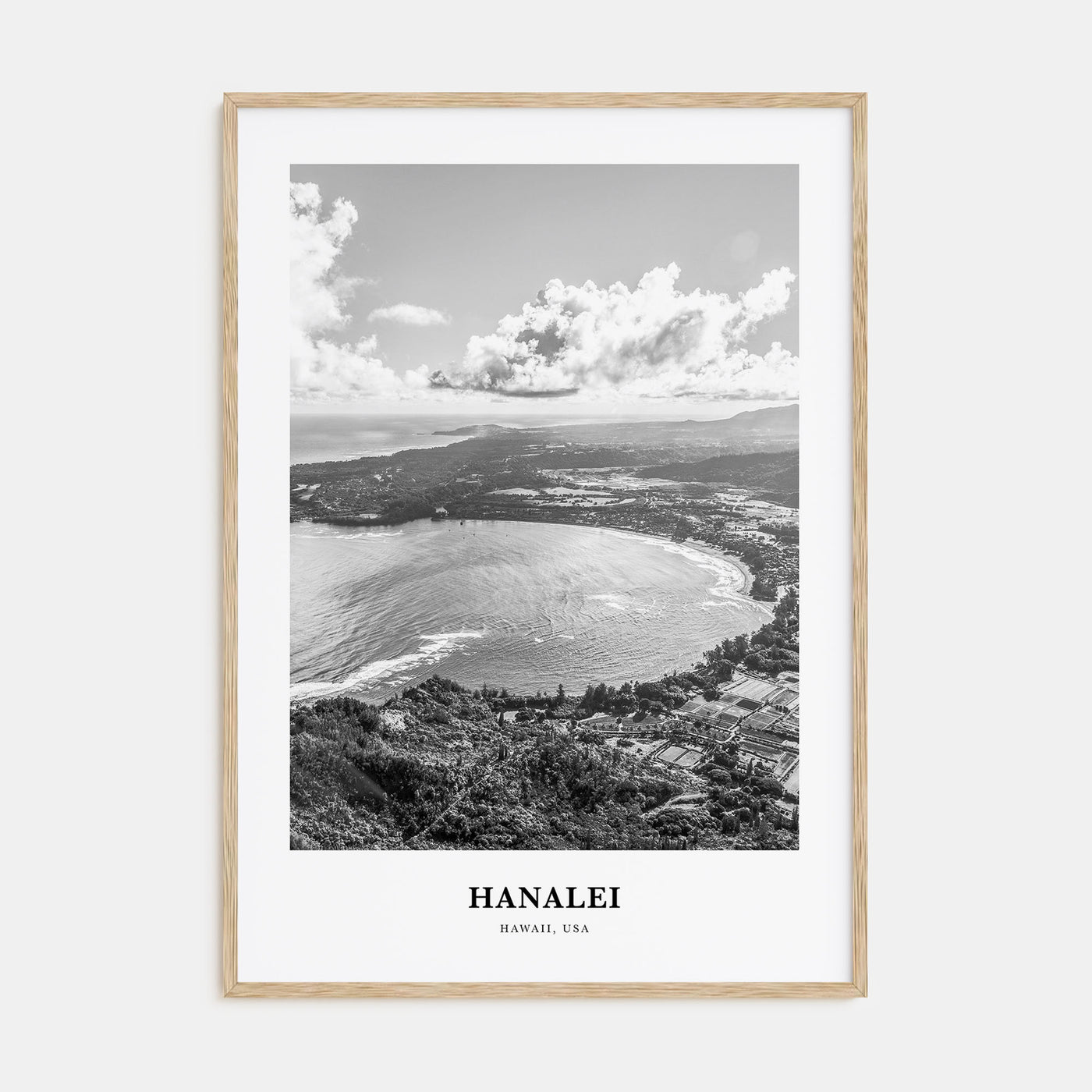 Hanalei Portrait B&W Poster