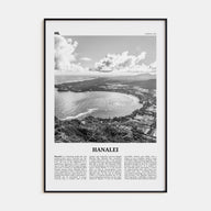 Hanalei Travel B&W Poster