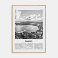 Hanalei Travel B&W Poster