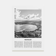 Hanalei Travel B&W Poster