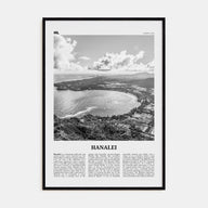 Hanalei Travel B&W Poster