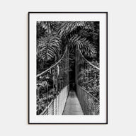 Hanging Bridge Photo B&W Poster