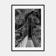 Hanging Bridge Photo B&W Poster