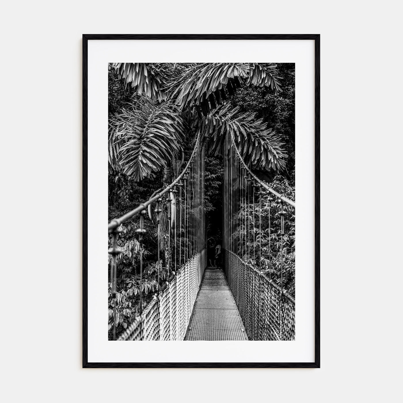 Hanging Bridge Photo B&W Poster