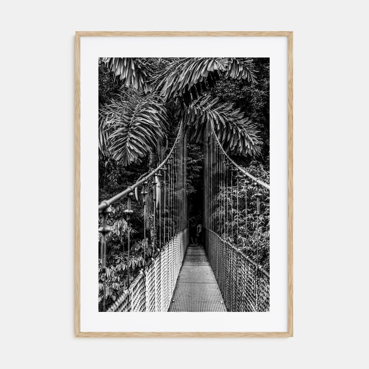 Hanging Bridge Photo B&W Poster