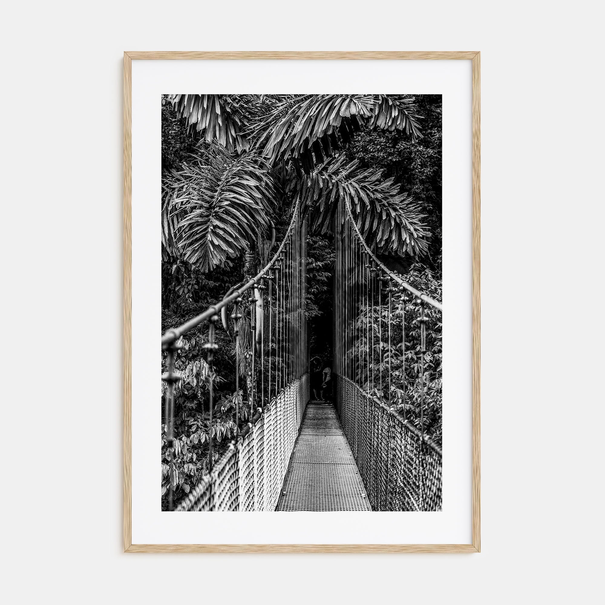 Hanging Bridge Photo B&W Poster