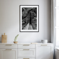 Hanging Bridge Photo B&W Poster