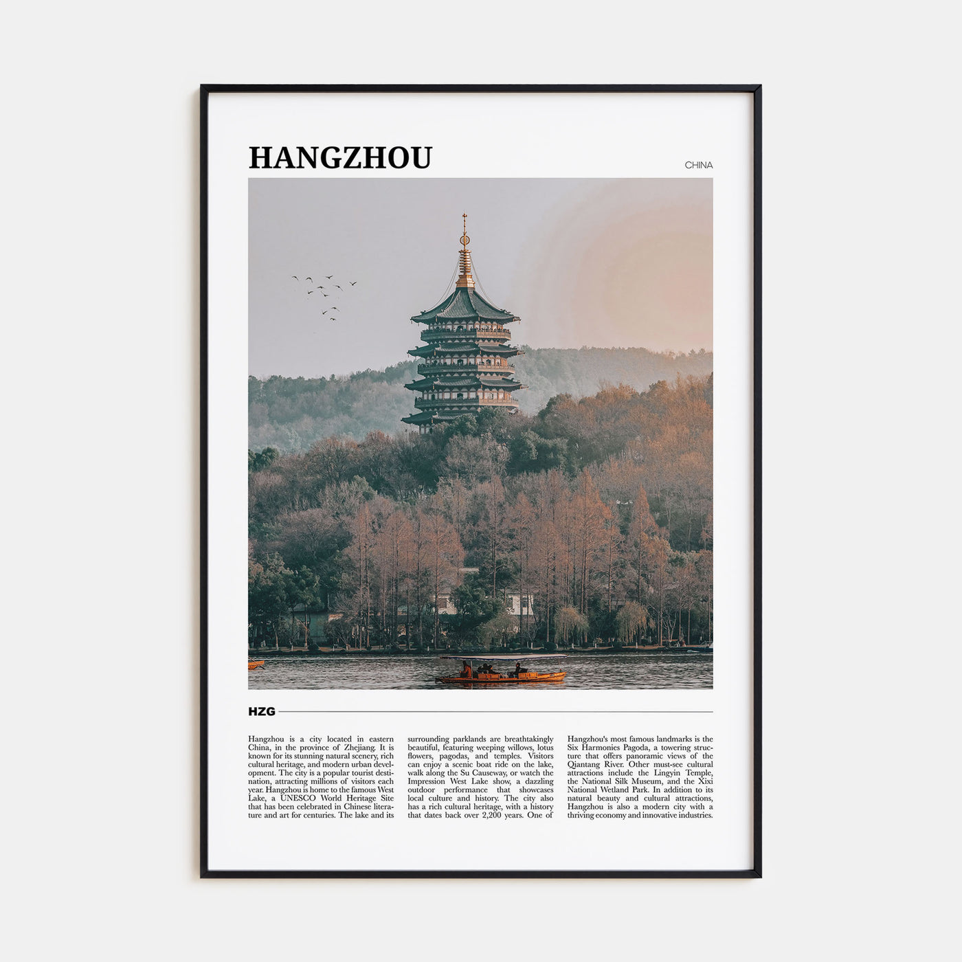 Hangzhou Travel Color Poster
