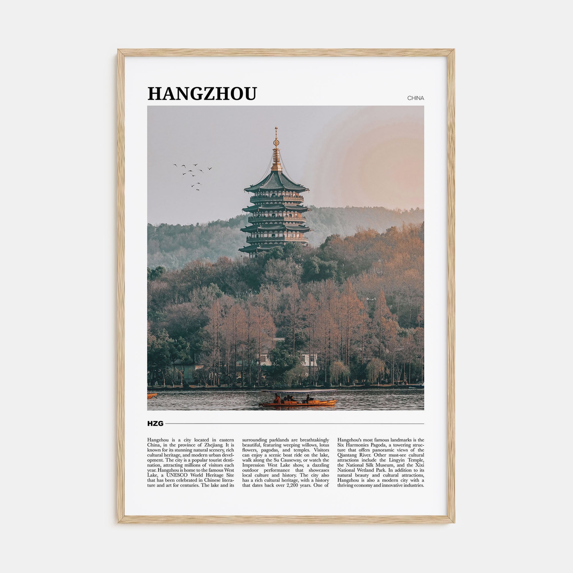 Hangzhou Travel Color Poster