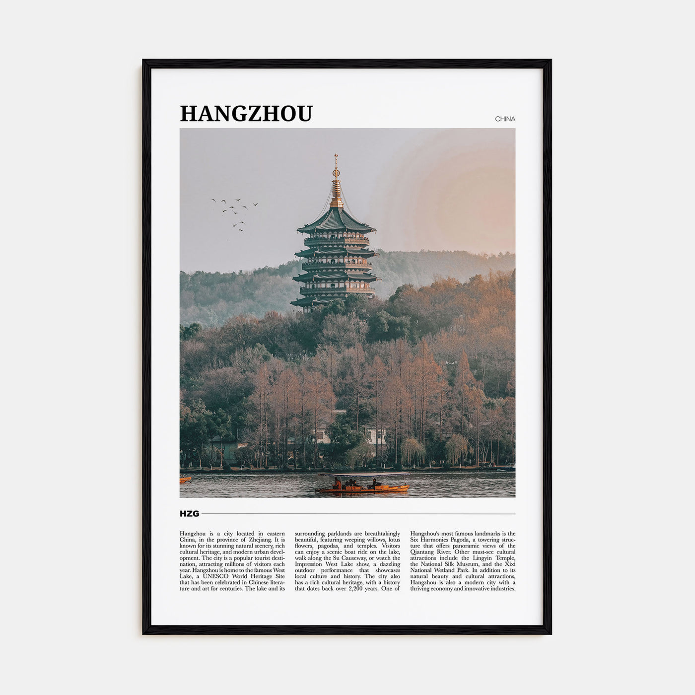 Hangzhou Travel Color Poster