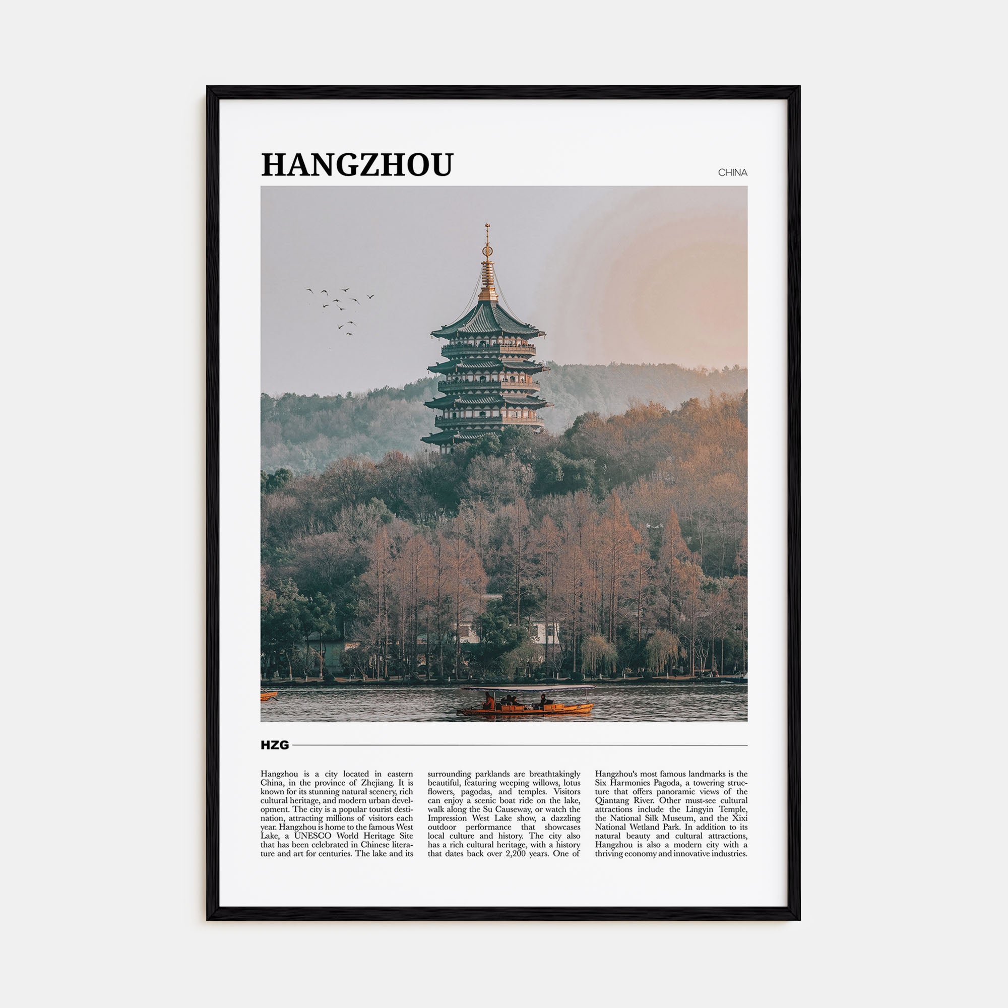 Hangzhou Travel Color Poster