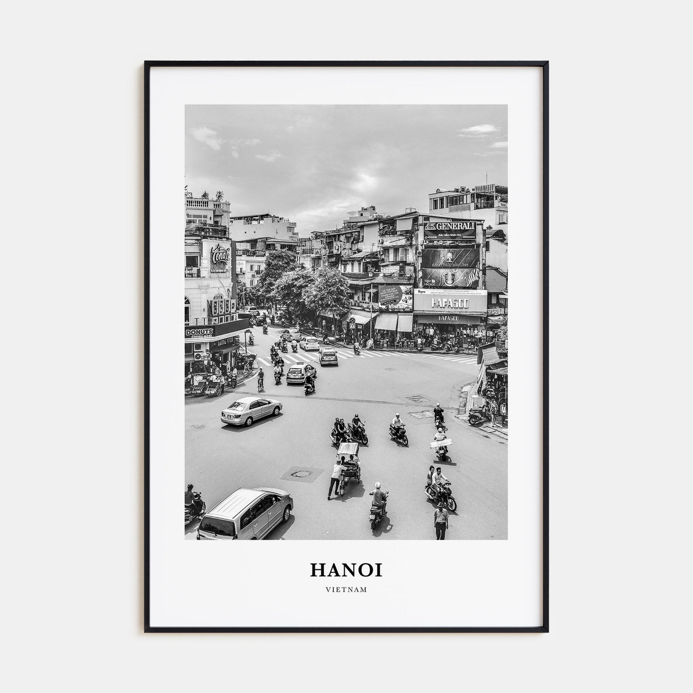 Hanoi Portrait B&W No 1 Poster