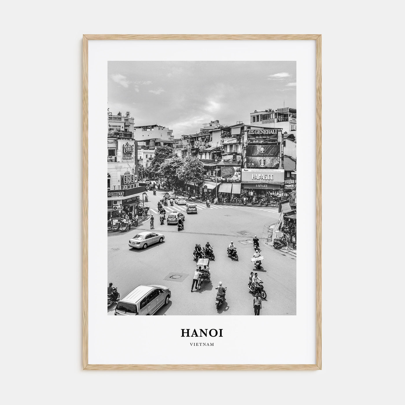 Hanoi Portrait B&W No 1 Poster