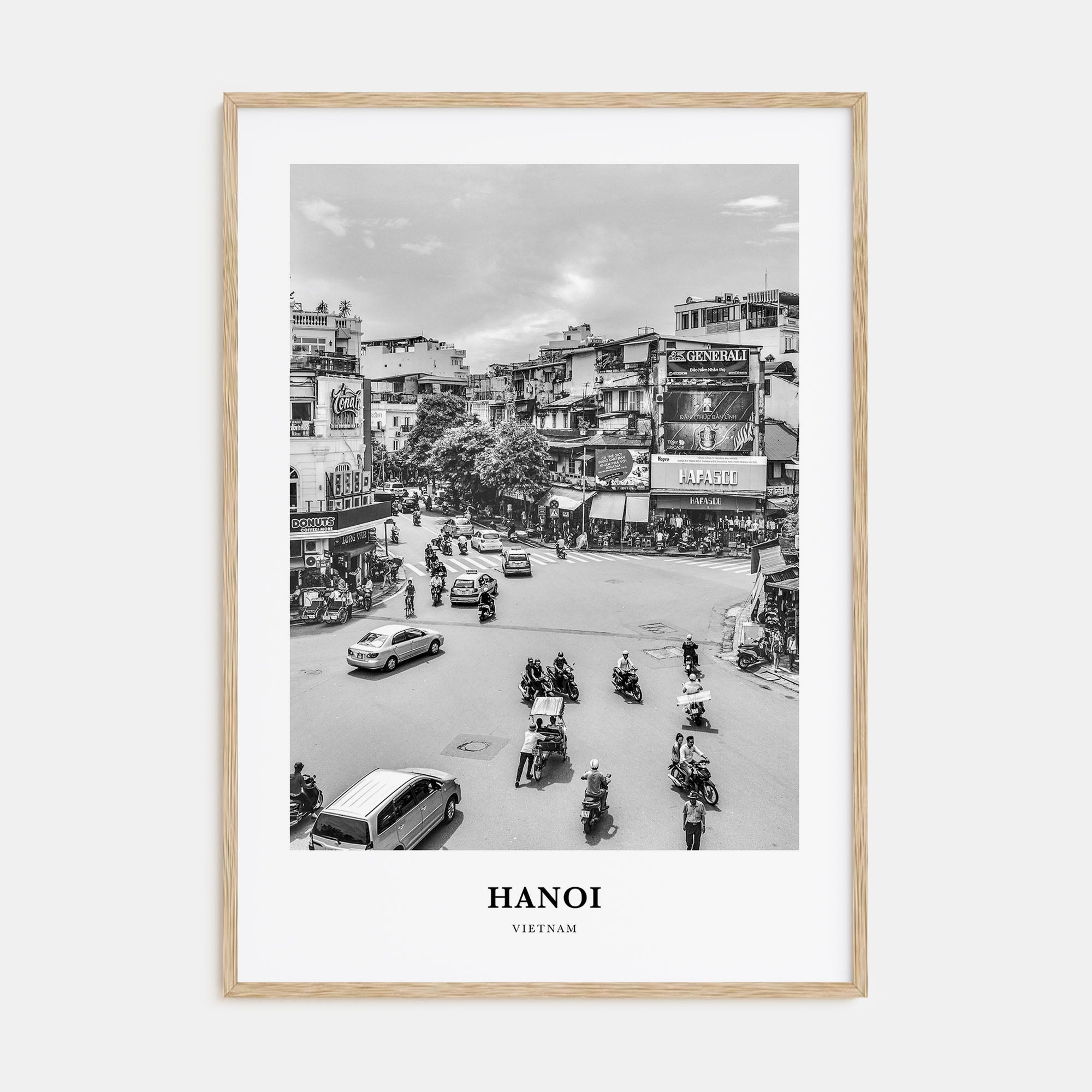 Hanoi Portrait B&W No 1 Poster