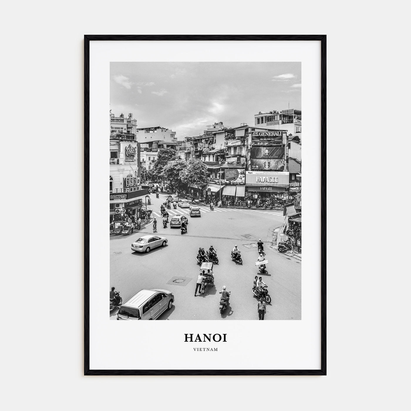 Hanoi Portrait B&W No 1 Poster