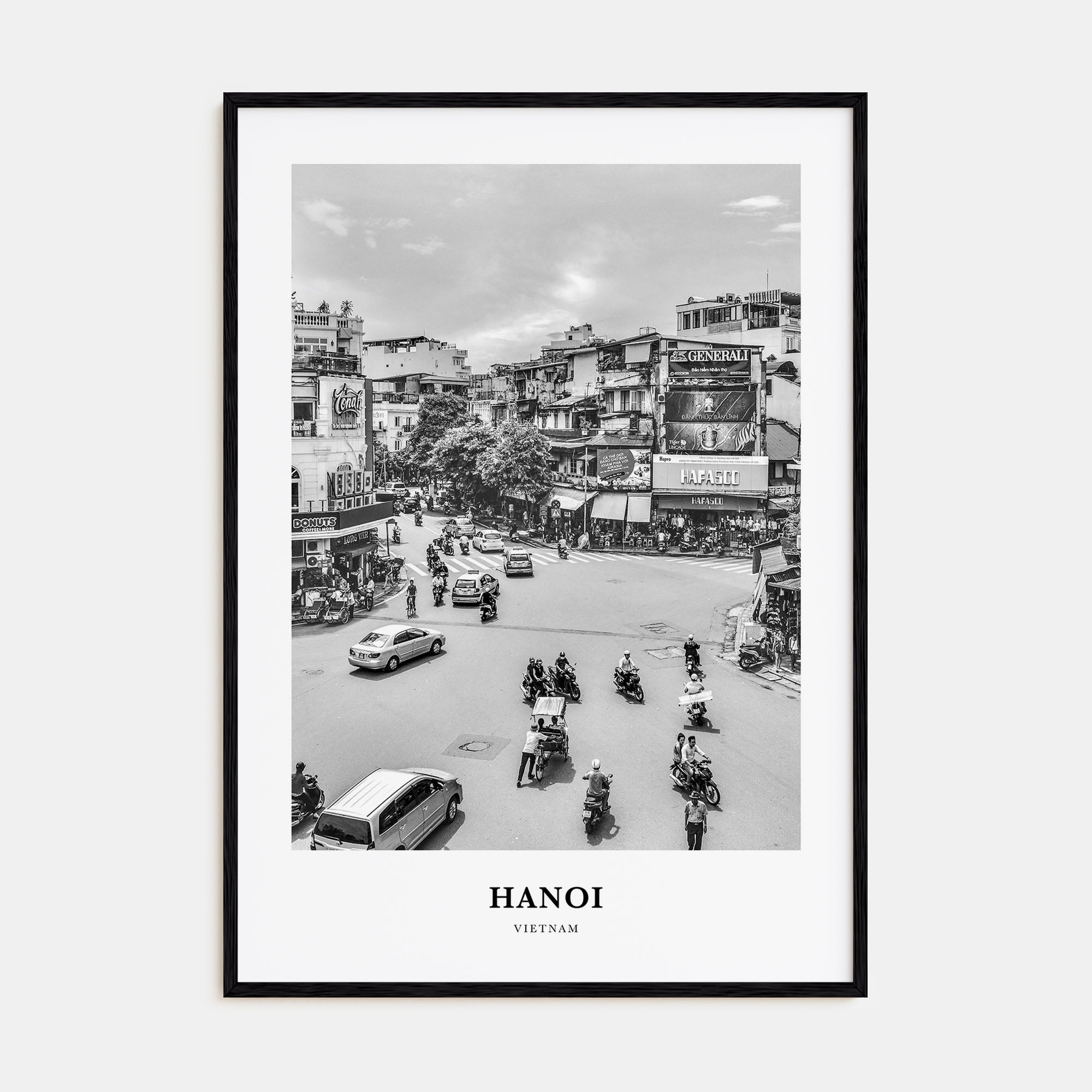 Hanoi Portrait B&W No 1 Poster