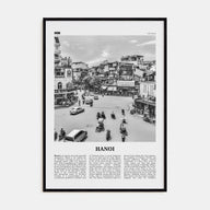 Hanoi Travel B&W No 1 Poster