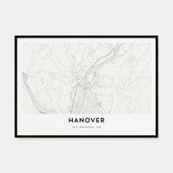 Hanover Map Landscape Poster