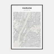 Harlem Map Portrait Poster