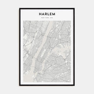 Harlem Map Portrait Poster
