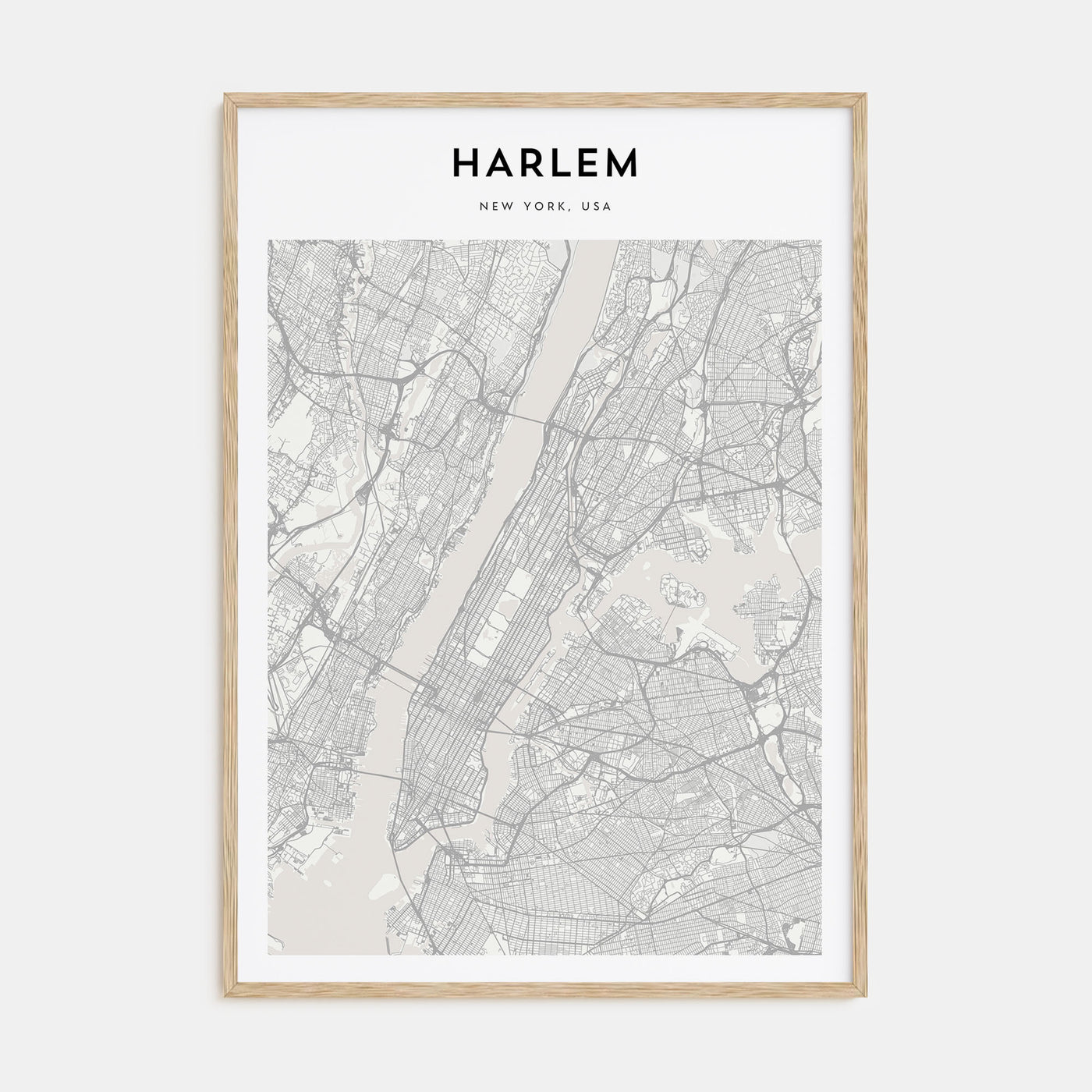 Harlem Map Portrait Poster