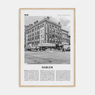Harlem Travel B&W Poster