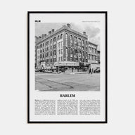 Harlem Travel B&W Poster