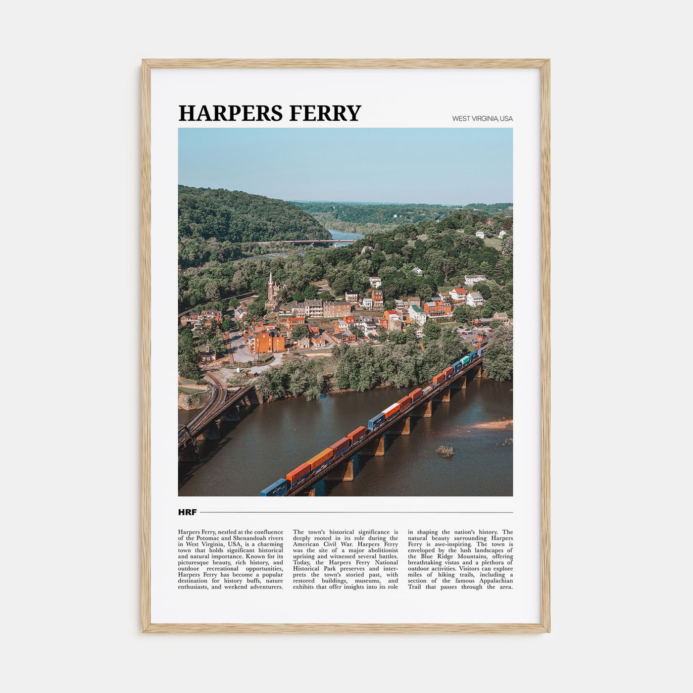 Harpers Ferry Travel Color Poster