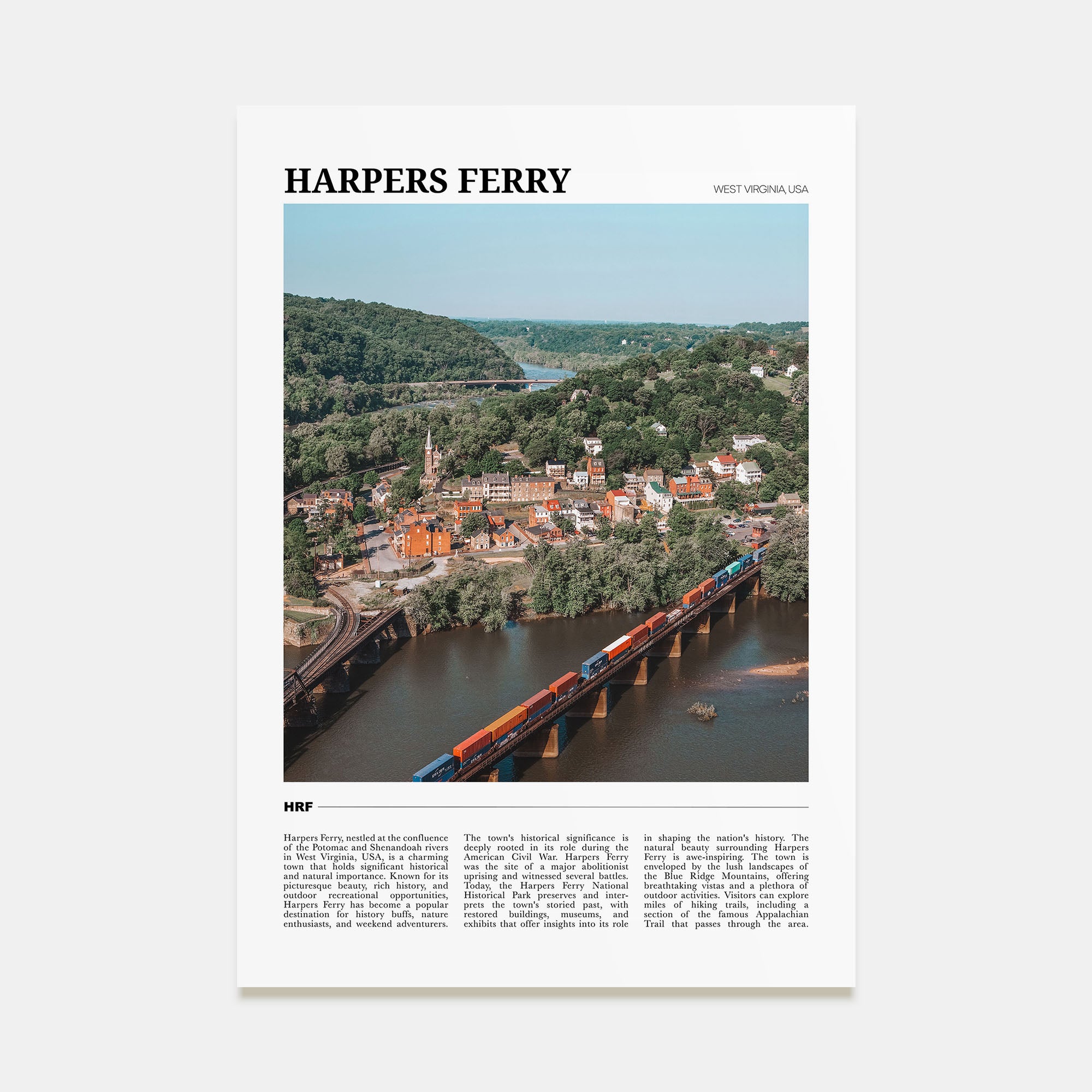 Harpers Ferry Travel Color Poster