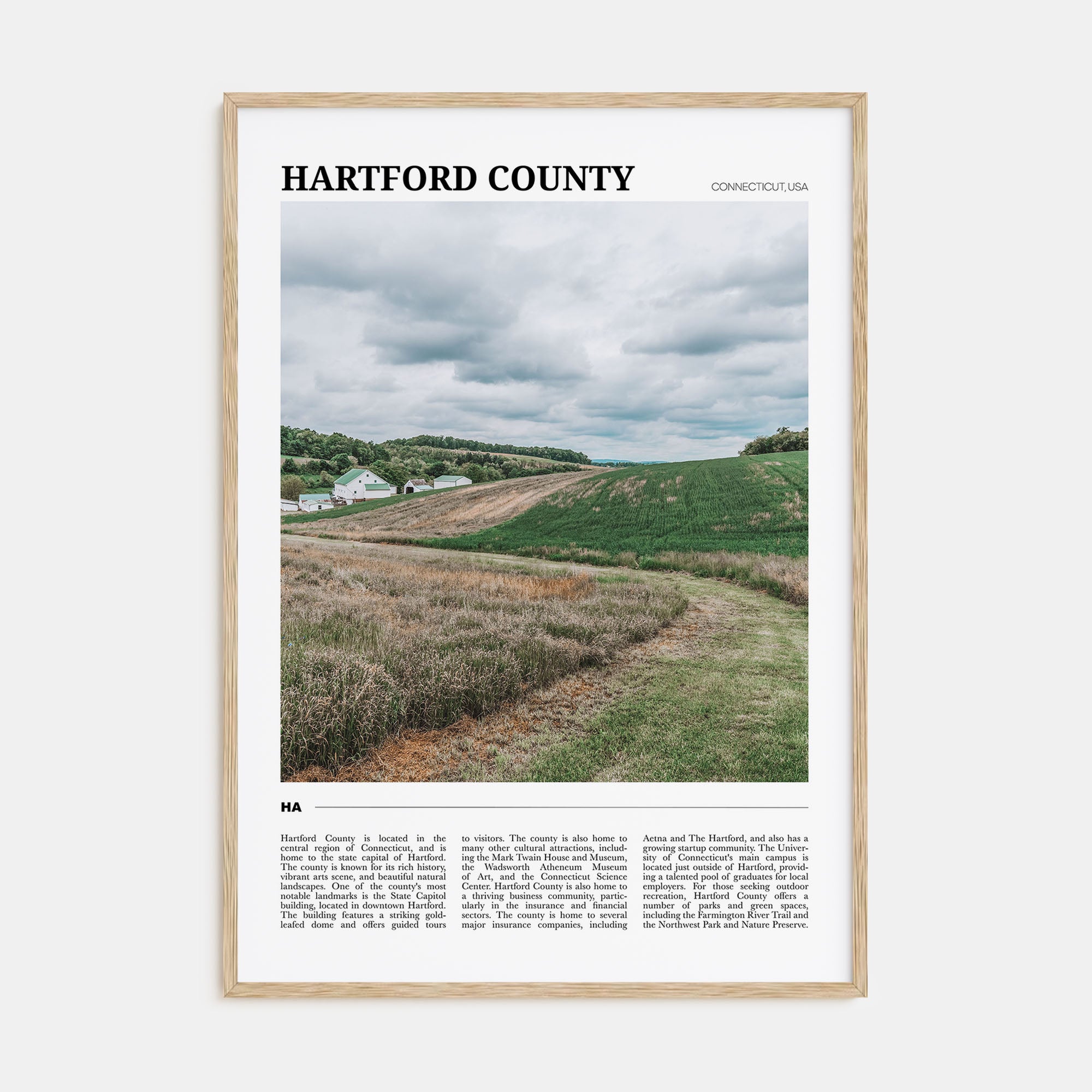 Hartford County Travel Color Poster