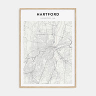 Hartford Map Portrait Poster
