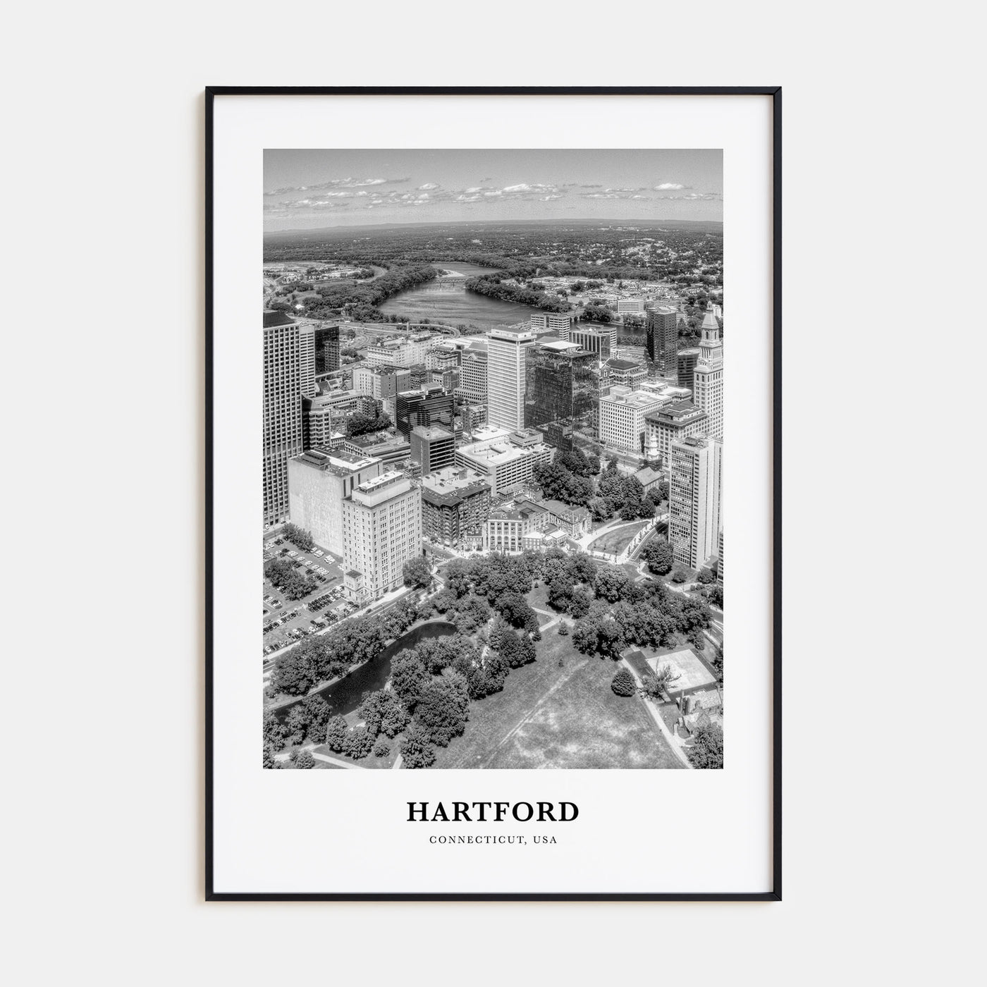 Hartford Portrait B&W Poster