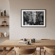 Havana Landscape B&W Poster