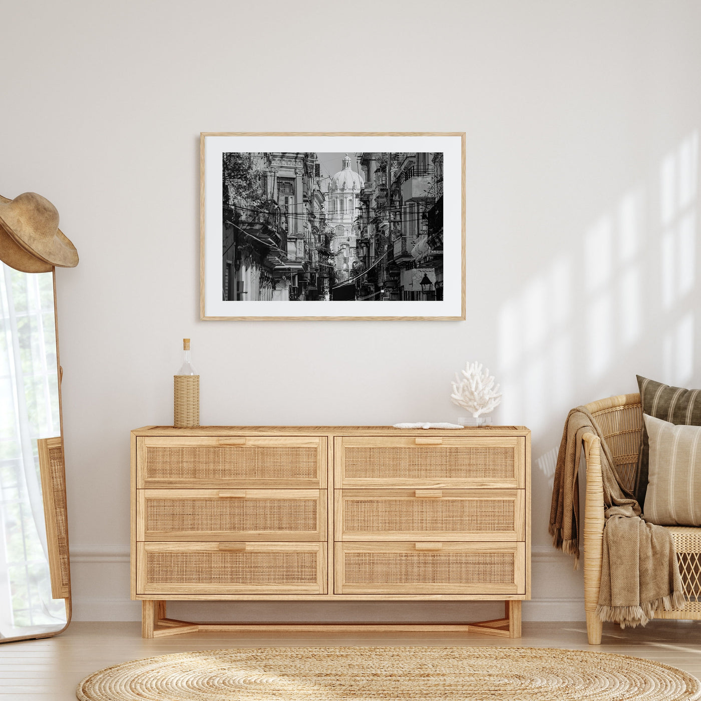 Havana Landscape B&W Poster